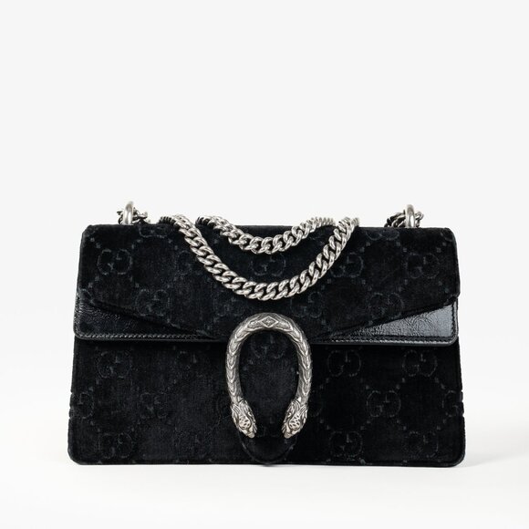 Gucci Velvet GG Monogram Dionysus Shoulder Bag - Picture 1 of 16